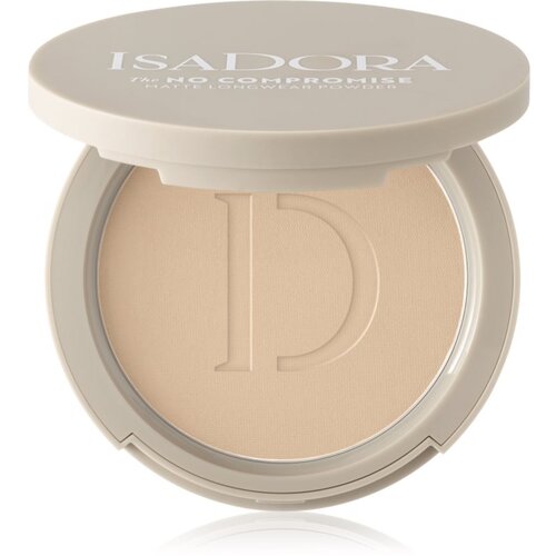IsaDora The No Compromise Matte Longwear Powder kompaktni puder za mat videz odtenek 65 Neutral Beige 8 g Slike