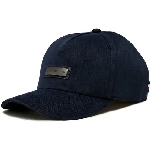 Tommy Hilfiger Kapa s šiltom Seasonal Corporate Cap AM0AM12033 Modra