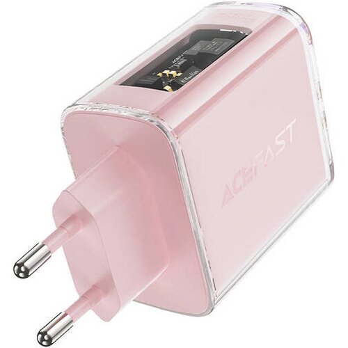Acefast A45 omrežni polnilnik, 2x USB-C, 1xUSB-A, 65W PD (roza) Cene
