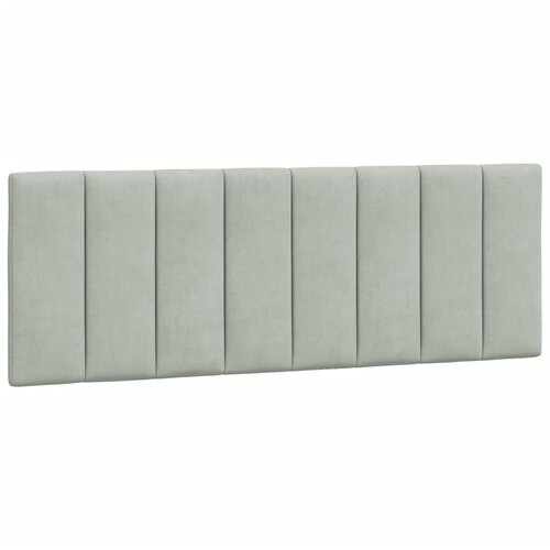 Maison Chic posteljno vzglavje - vzglavna omarica - vzglavna stranica svetlo siva 120 cm žamet, (21704334) Cene