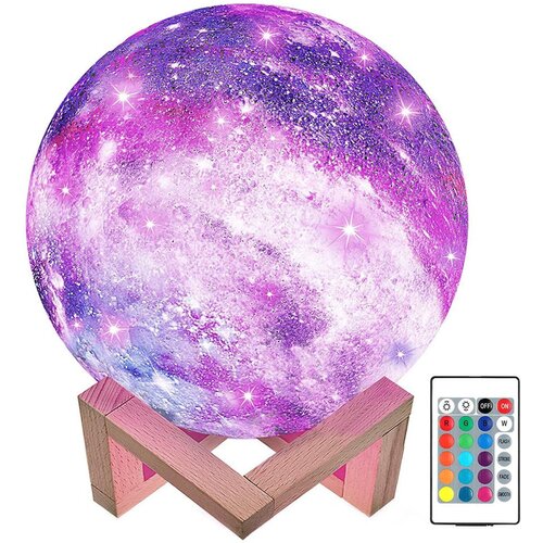  Akumulatorska led rgb 3D luna z daljinskim upravljalnikom 19cm Cene