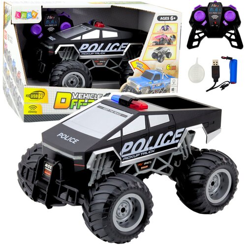  Auto na daljinsko upravljanje T-Model Police 1:16 - crni Cene