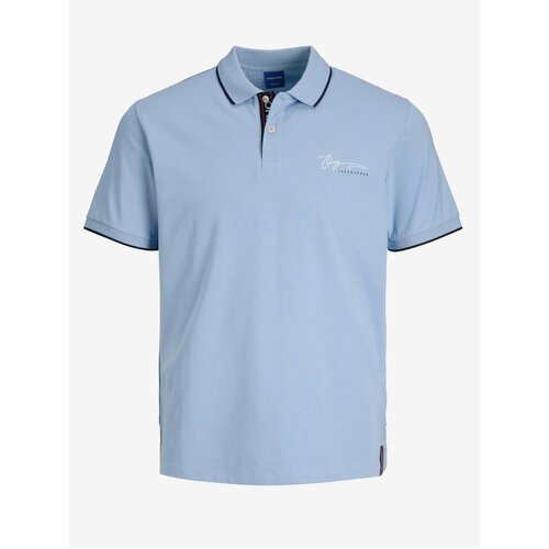 Jack &amp;amp; Jones Light blue mens polo shirt Joshua - Men Slike