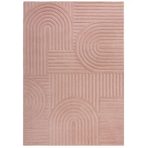 Flair Rugs Ružičasti vuneni tepih Zen Garden, 120 x 170 cm
