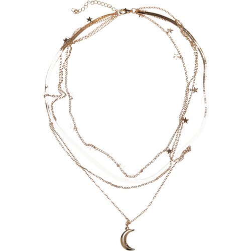 Urban Classics Necklace with star layering - gold color Slike