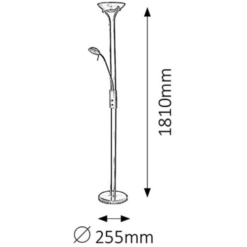 Rabalux beta podna lampa sa čitačem l.R7s 230W+G9 40W Slike