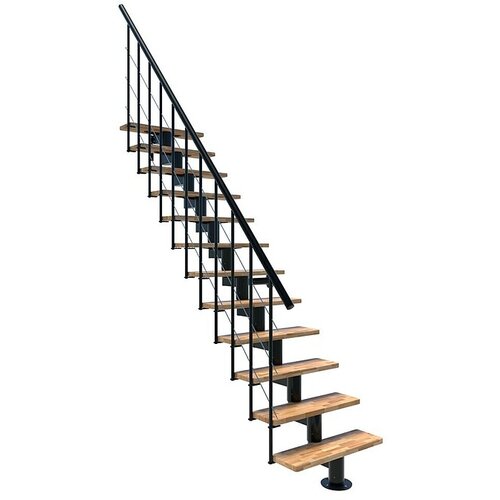 Minka Stopnišče z lestvino Comfort Top (Širina: 80 cm, Črna, Barva stopnice: Bukev, Višina nadstropja: 312 cm) Cene