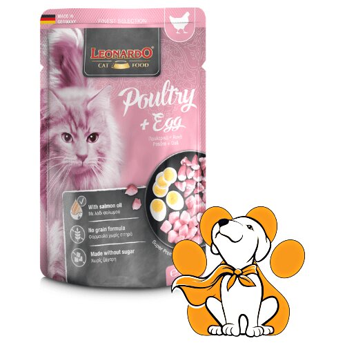 Leonardo Finest Selection Cat Poultry + Egg 85g, Vlažna Hrana Sa Živinskim Mesom Cene