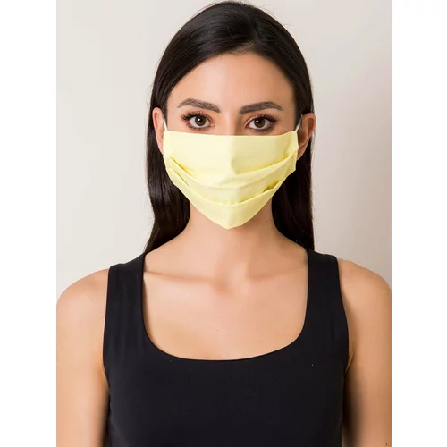 Fashion Hunters Yellow protective mask made of cotton