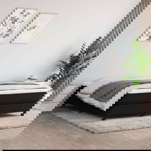  Box spring posteljni okvir črn 140x190 cm blago, (20739193) Slike