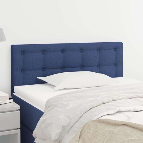  Uzglavlje plavo 90x5x78/88 cm od tkanine Slike
