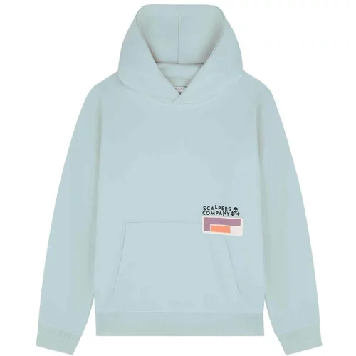 Scalpers Sweater majica 'Tetris' akvamarin / ljubičasta / narančasta / crna / bijela