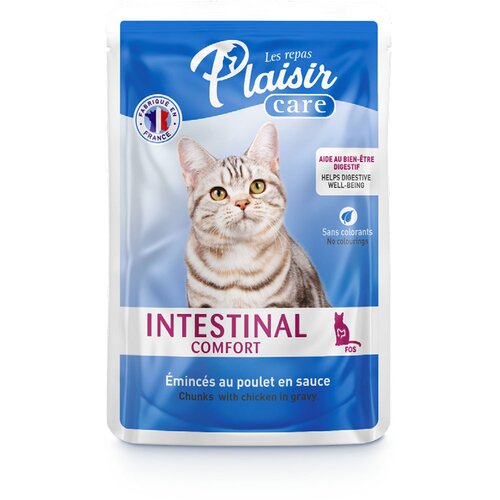 PLASIR vlažna hrana za mačke care intestinal comfort piletina u sosu 85g 12/1 Cene