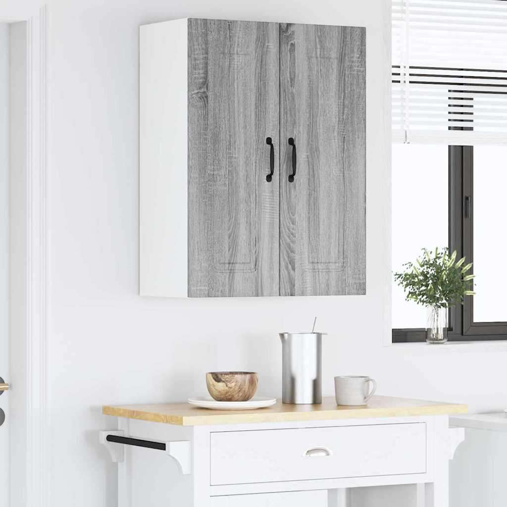  Zidni kuhinjski ormarić Zidne 2 pcs Siva Sonoma 30 x 31 x 80 cm Slike