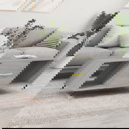 vidaXL Stolić za kavu boja hrasta 102x50x40 cm konstruirano drvo Cijene