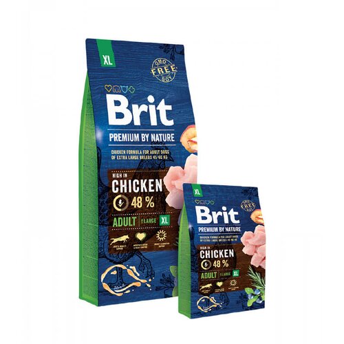 Brit Premium by Nature Adult XL - hrana za odrasle pse veoma velikih rasa sa piletinom (3kg, 15kg) 3kg Cene