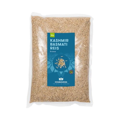 Cosmoveda Ka&amp;scaron;mir basmati riža smeđa Bio - 1 kg Slike