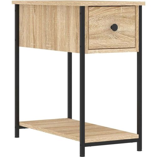 VidaXL Noćni ormarići 2 kom boja hrasta 30x60x60 cm konstruirano drvo Slike
