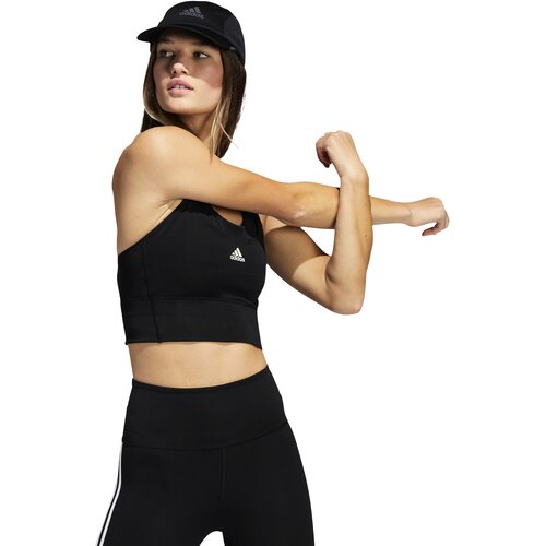 Adidas Women's Running Medium-Support Pocket Bra Black Cene