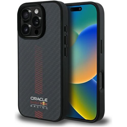 Red Bull HARDCASE OVITEK ZA IPHONE 16 PRO 6.3 KARBONSKA VLAKNA MAGSAFE ČRNA, (21970438) Cene