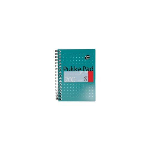Pukka Pads Bilježnica A6 Pukka Pad Metallic sa spiralom, crte, 100 listova Slike