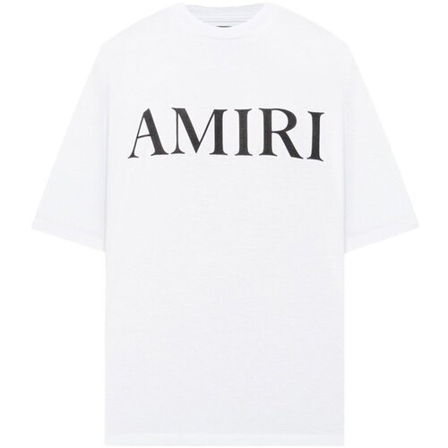 Amiri Majice s kratkimi rokavi AMJYTE1073 Bela Slike