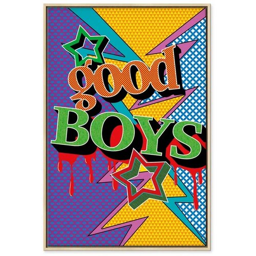  Slika - Good Boys (1 Part) Vertical 40x60 U prirodnom drvenom okviru Cene