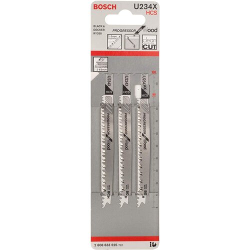 Bosch list ubodne testere u 234 x progressor for wood - pakovanje 3 komada - 2608633525 Slike