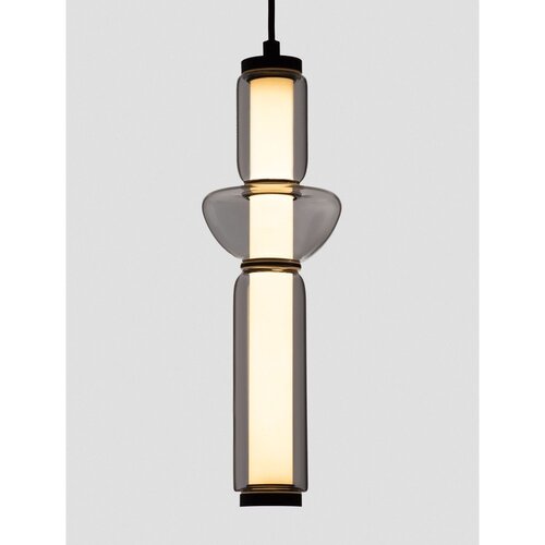 Nova Luce Siva steklena LED zatemnitvena viseča svetilka &amp;oslash; 12 cm Ulon &amp;ndash; Slike