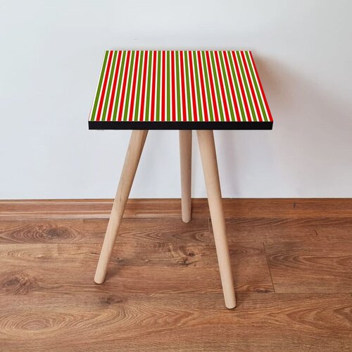 Hanah home klub sto Shp338, 35x42x35 cm, Crveno-zeleni Cene