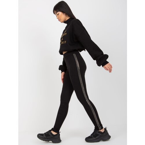 BOUQUET Leggings-VI-LG-5022.06-black Cene