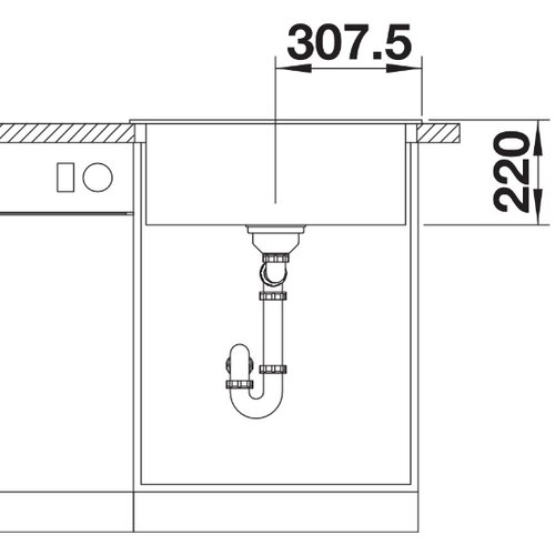 Blanco sudopera pleon 6 bela 615x510/220 mm 521683 Slike