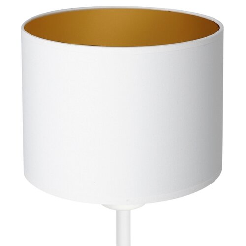  Stona lampa ARDEN 1xE27/60W/230V prečnik 18 cm bela/zlatna Slike