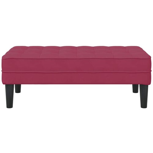  Klupa s jastukom Vinska crvena 113 x 57 x 39 cm Bar&amp;scaron;un Slike