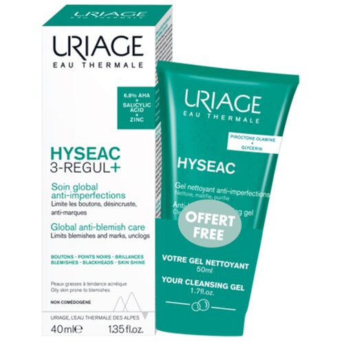 Uriage promo set hyseac 3regul+ krema + hyseacl gel 50ml Cene