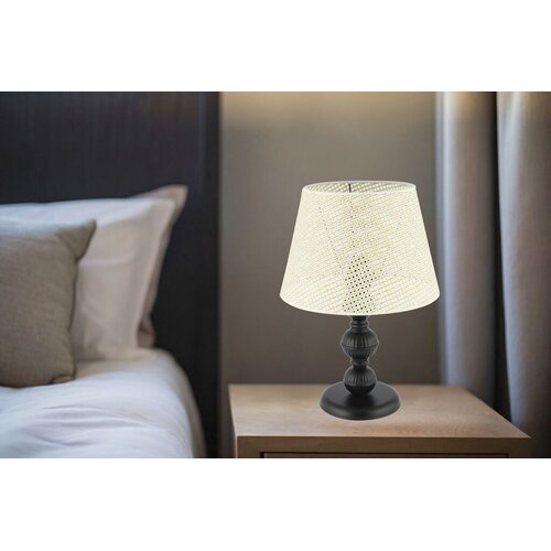 Opviq Stona lampa 300 Hazeran, 60 W, 45 cm, Bijela Slike