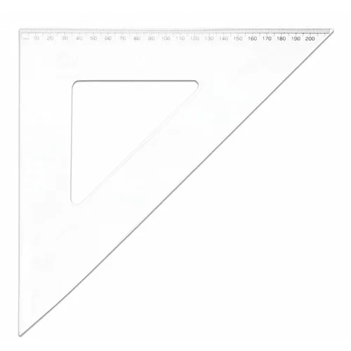 Trikotnik 45°, 21 cm