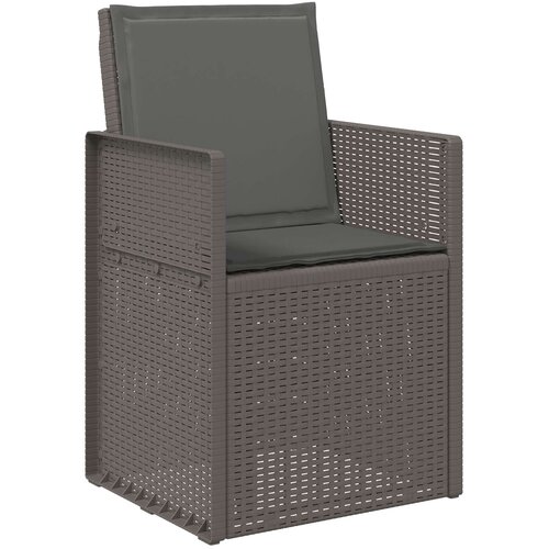  Vrtni set za objed s jastukom 7 pcs Svjetlosiva i antracit PP Slike