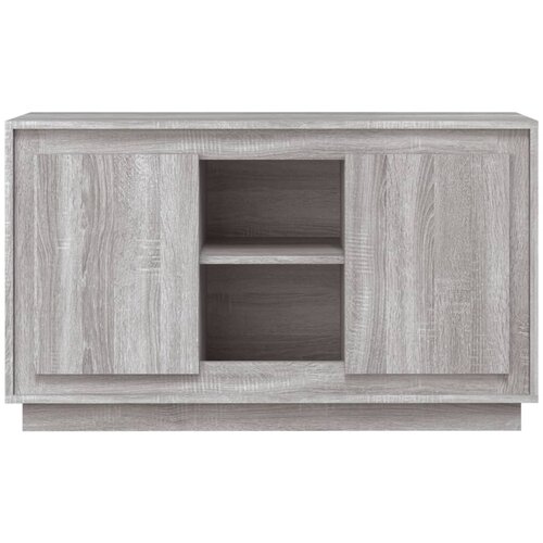  Komoda sivog hrasta sonome 102x35x60 cm od konstruiranog drva Slike