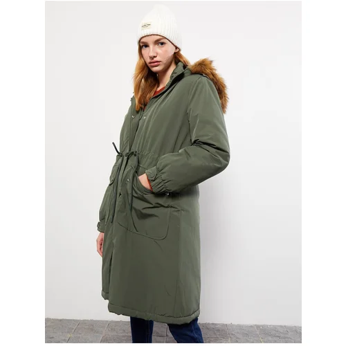 LC Waikiki Women's Hooded Plain Parka