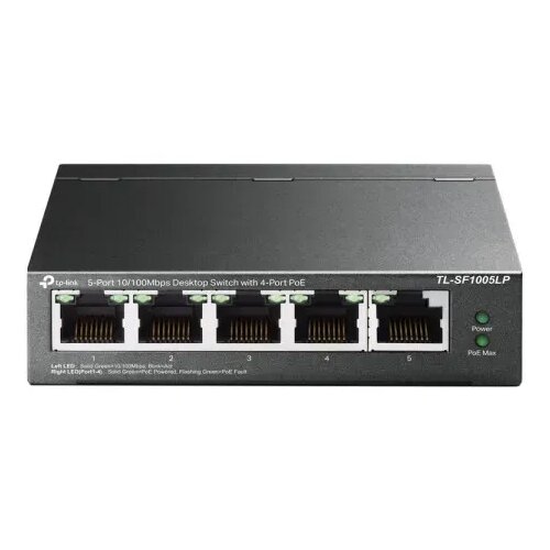  TP-Link LAN Switch TP-LINK TL-SF1005LP 10/100 5port (4 PoE) Cene