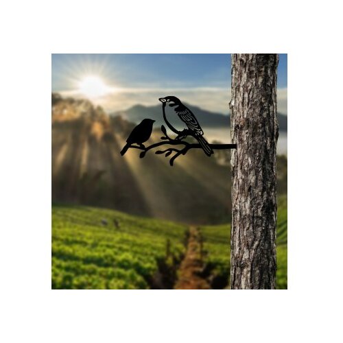 Atelier Del Sofa Dekorativna figura Bird On The Branch 02, 40x20 cm, 1.5 mm Slike