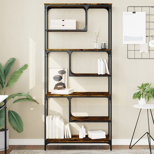  Regal za knjige boja hrasta 81 x 36 x 176 cm konstruirano drvo Cene