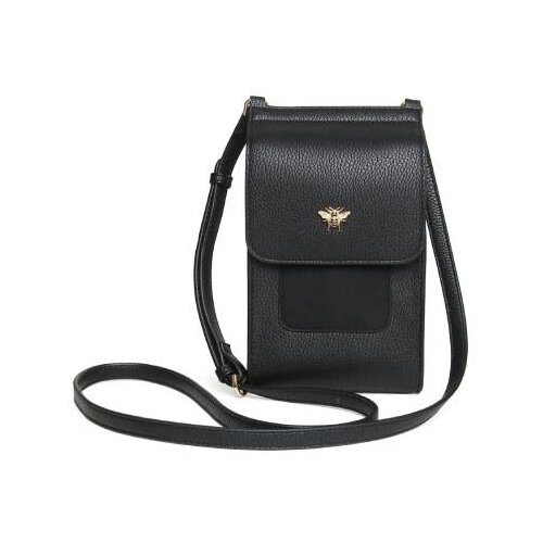 Fancy Metal Goods Ltd Alice Wheeler - Torba - Bloomsbury, Black, Crossbody phone Cene