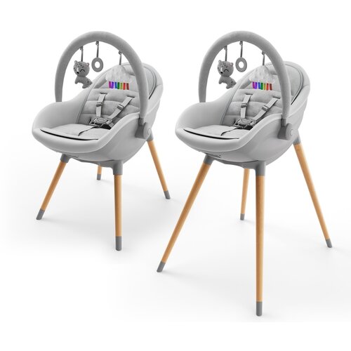 Kinderkraft stolica za hranjenje 2U1 fini up grey KHFINIUPGRY0000 Cene