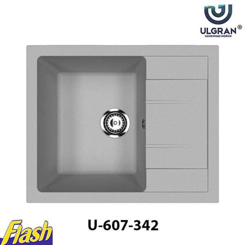  Granitna sudopera usadna kvadratna - ulgran - U-607 342 - grafit Cene