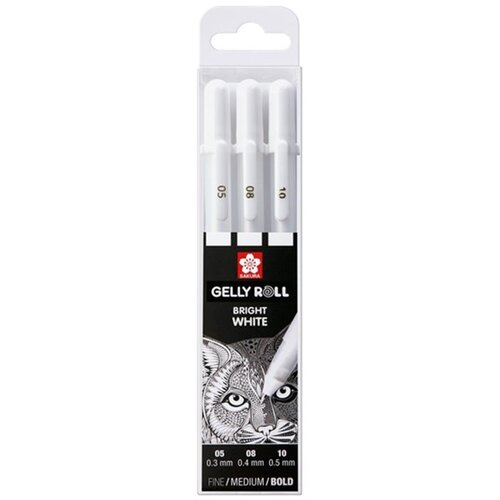 Colorino gel olovke sakura gelly roll bright white - 3 komada | izaberi varijantu Cene