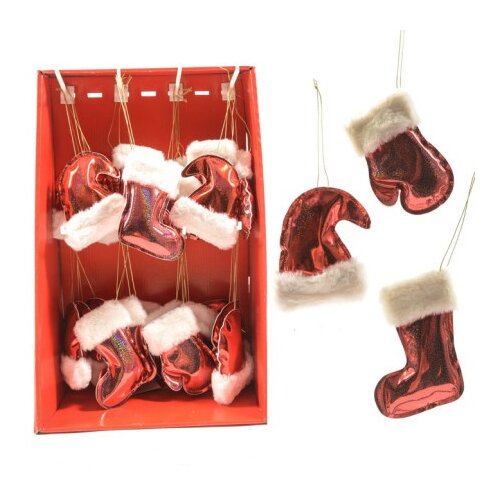 Viter novogodišnji ukras holo. red 9x11cm ( 31420 ) Slike