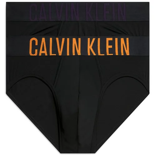 Calvin Klein Underwear Spodnje hlačke temno liila / oranžna / črna
