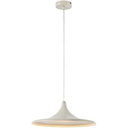 Marksl&amp;ouml;jd Bež metalna LED viseća svjetiljka s mogućnosti zatamnjivanja &amp;oslash;37x13 cm Beam &amp;ndash; Slike